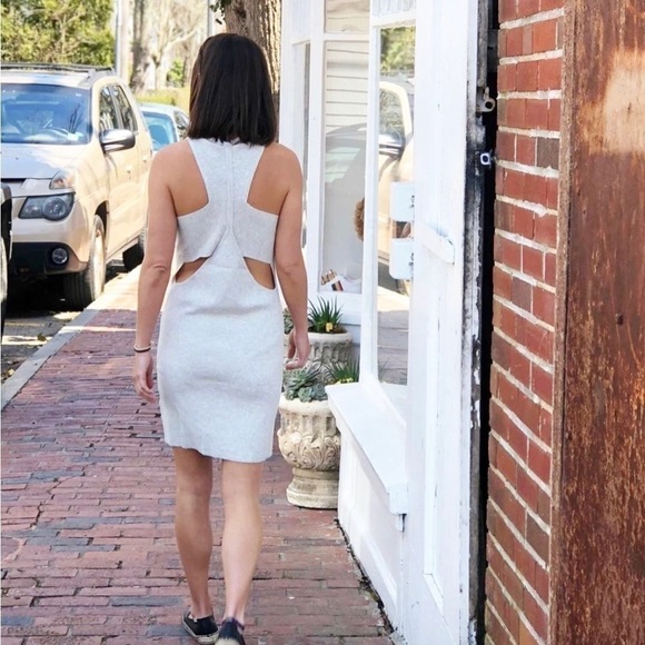 Revolve One gray day black open back dress - Picture 4 of 7